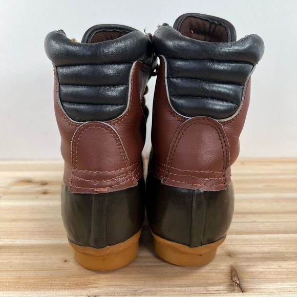 Steel Shank Duck Boots waterproof Thermolite insulated womens size 9 Brown Black - Picture 4 of 11